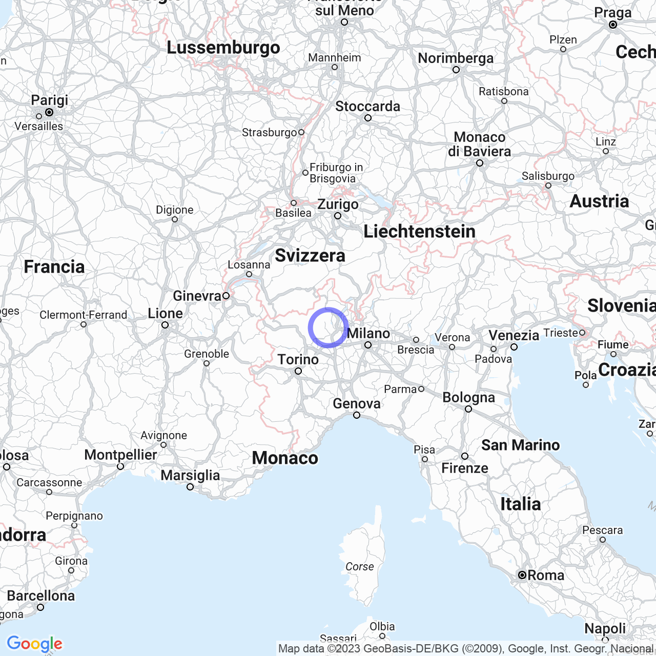 Mappa di Valpiana in Valduggia