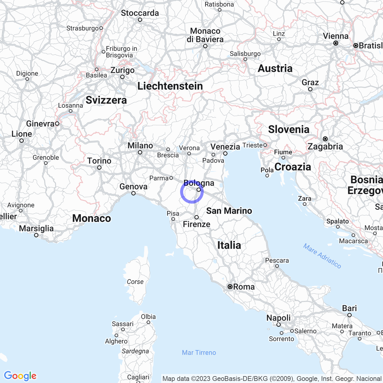 Valsamoggia: the merger of 5 Italian municipalities.