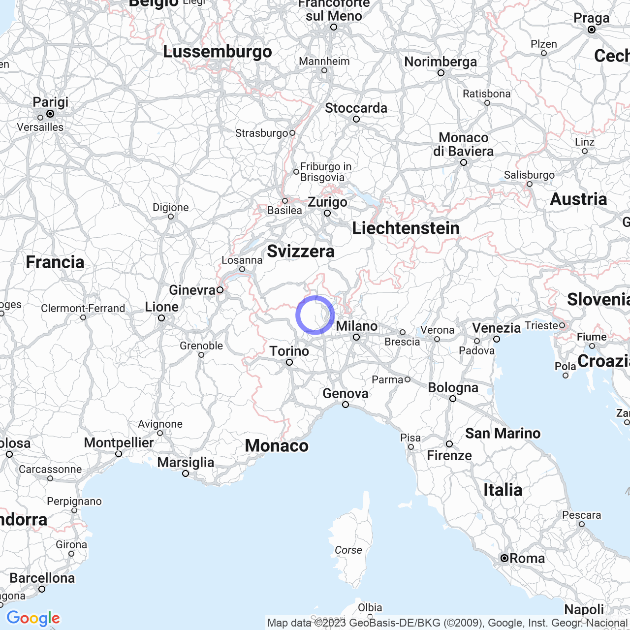 Mappa di Scopelle in Varallo