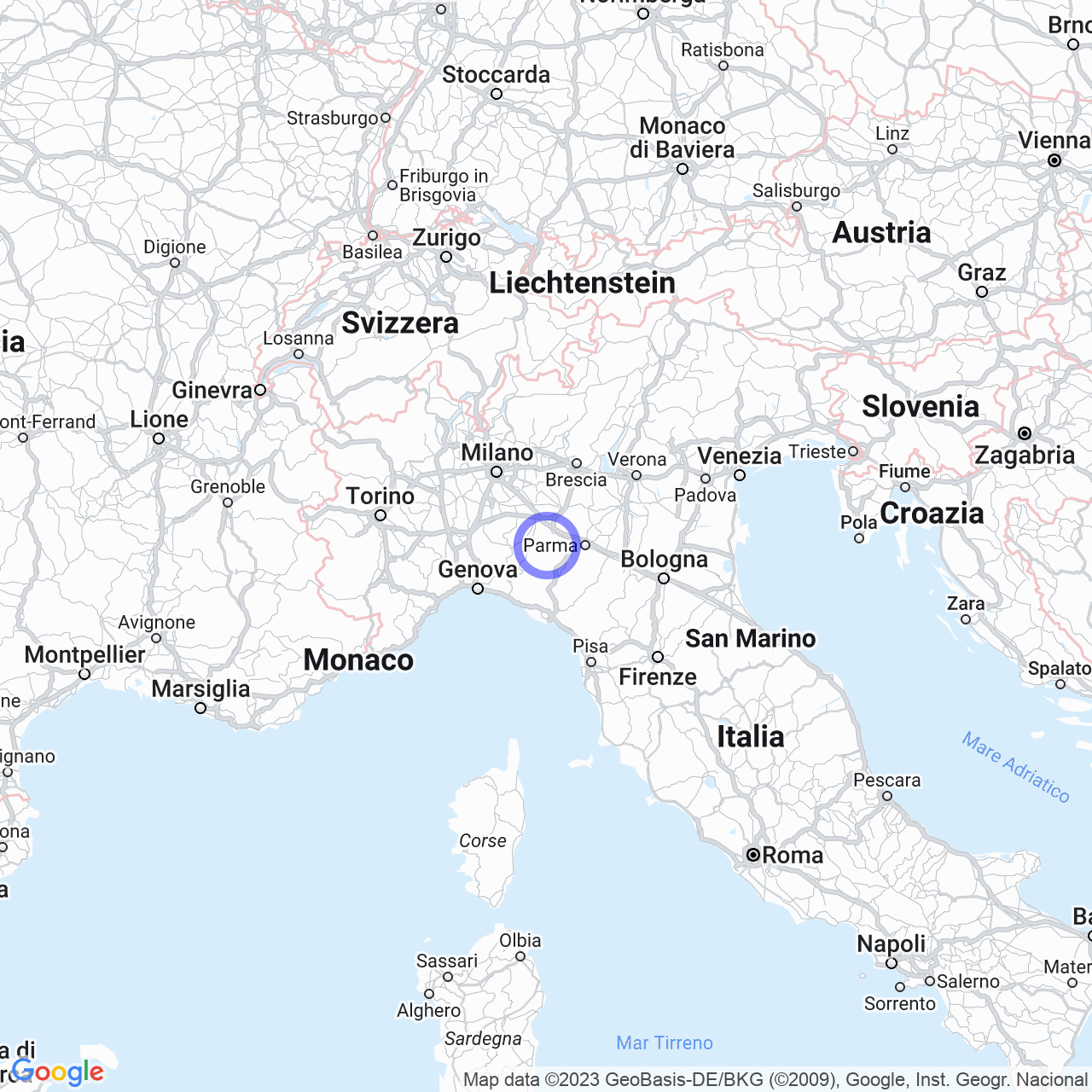 Mappa di Bertoni in Vernasca