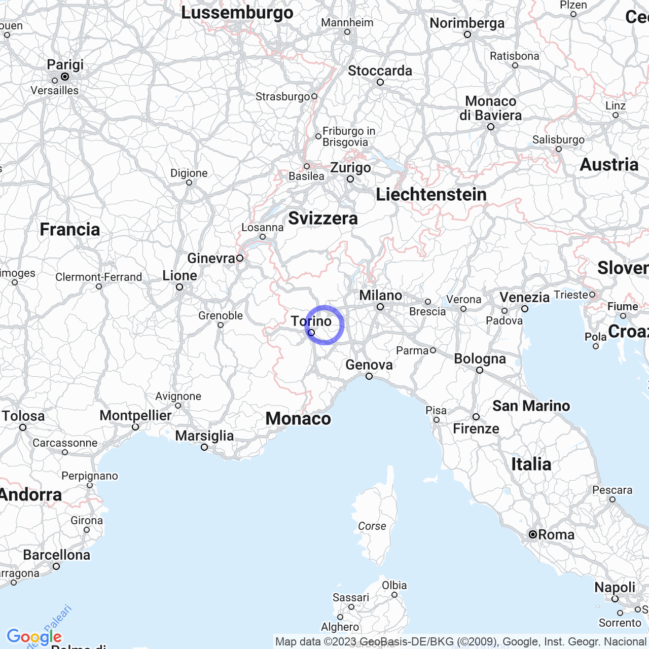 Mappa di Rolandini-sbarro in Verolengo