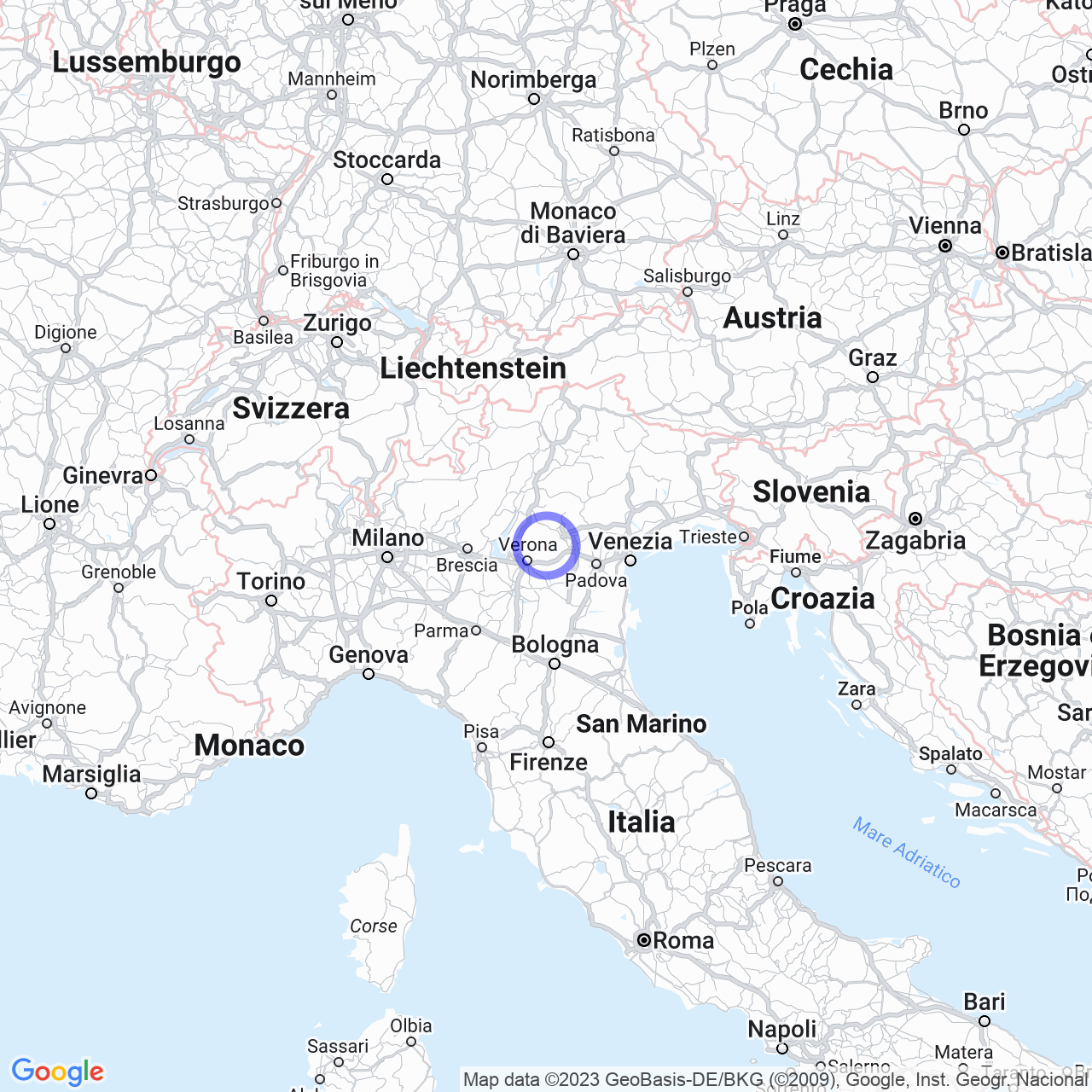 Mappa di Montanari di Vestenanova in Vestenanova