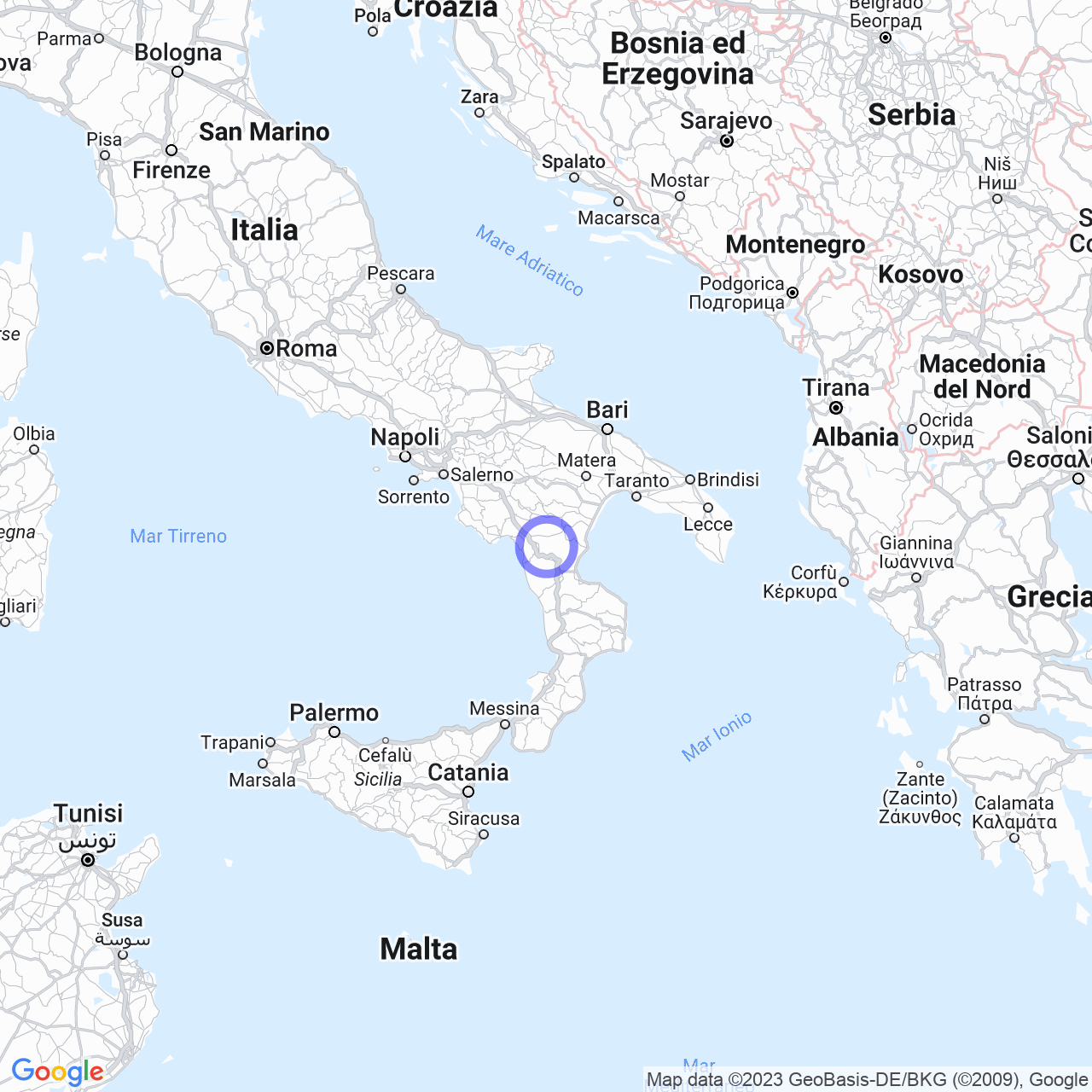 Mappa di Anzoleconte in Viggianello