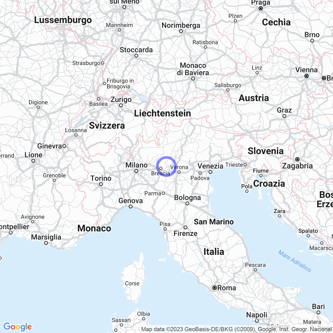 Mappa di Fibbia in Villanuova sul Clisi