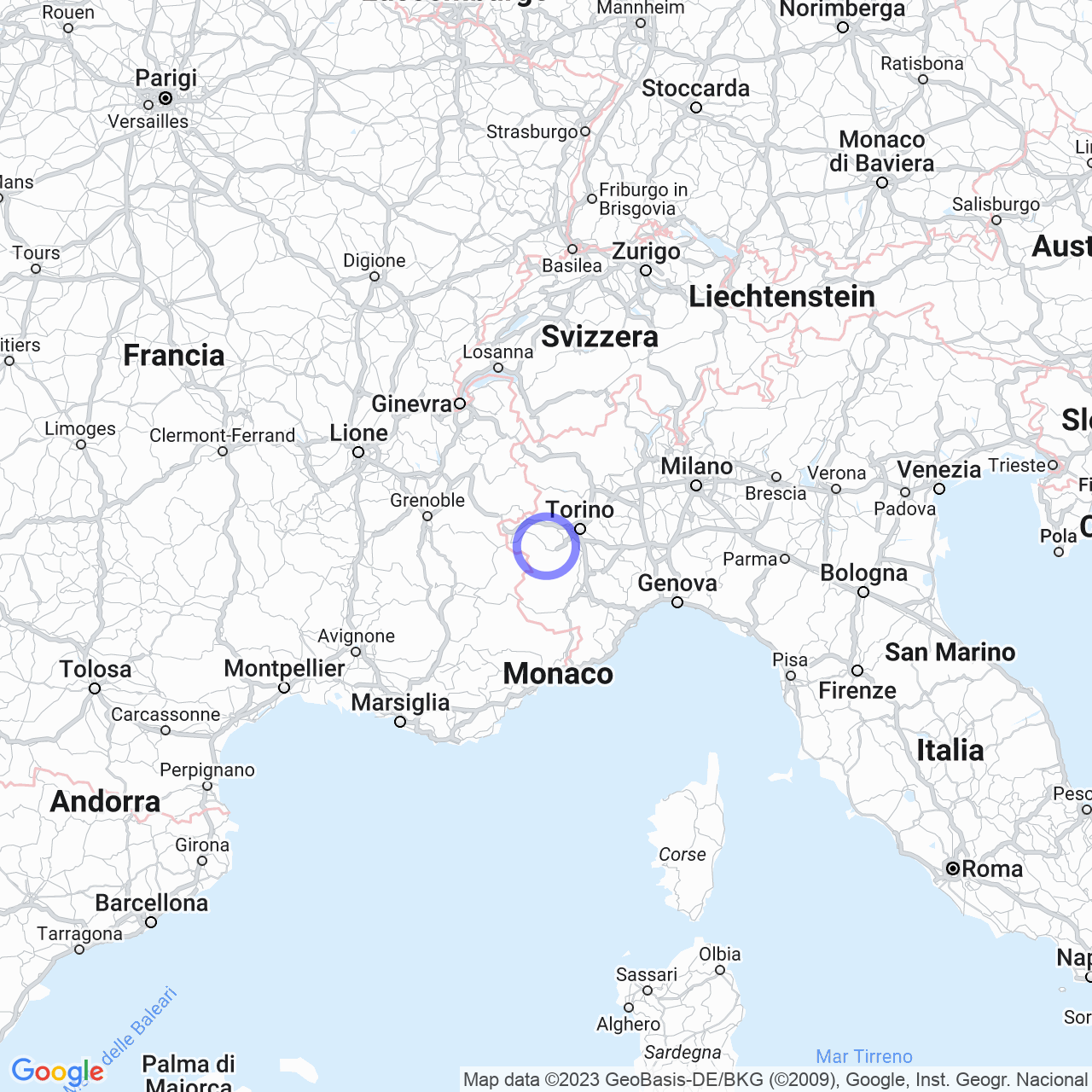 Mappa di Didiera in Villar Perosa