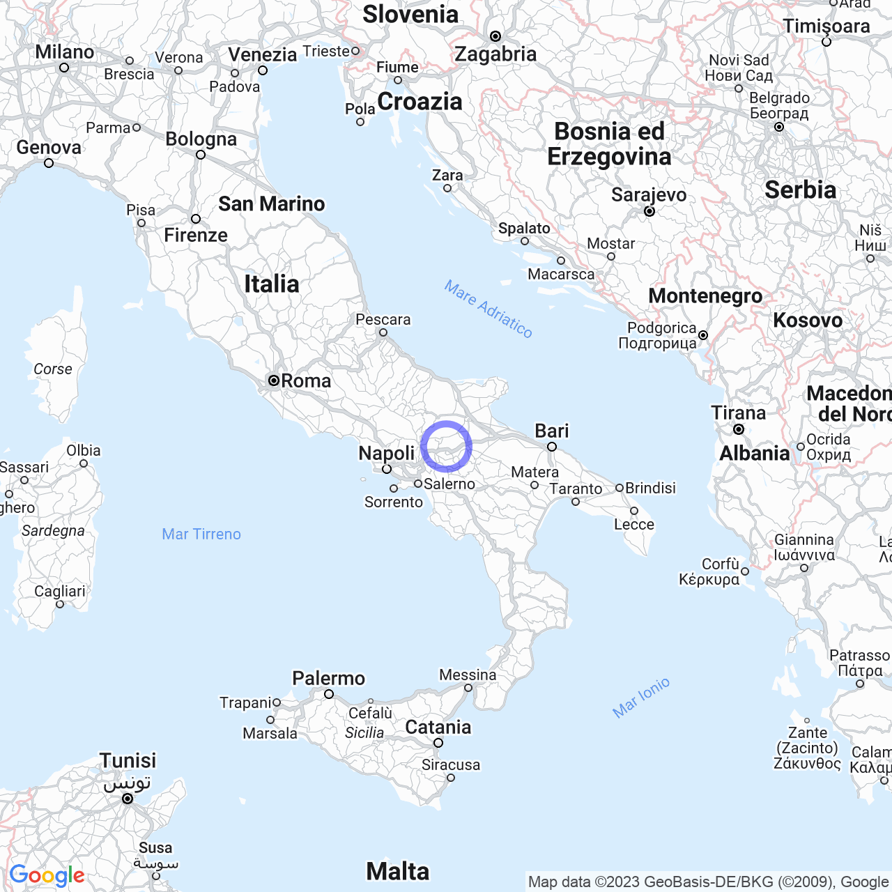 Zungoli: The medieval village and Norman castle in Campania. map